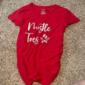 Christmas maternity top